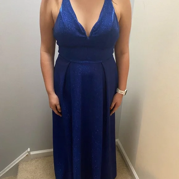 macy's royal blue homecoming dress Royal Blue Homecoming Dress,Scalloped-Edge Ball Knee-Length Dresses –  Simidress